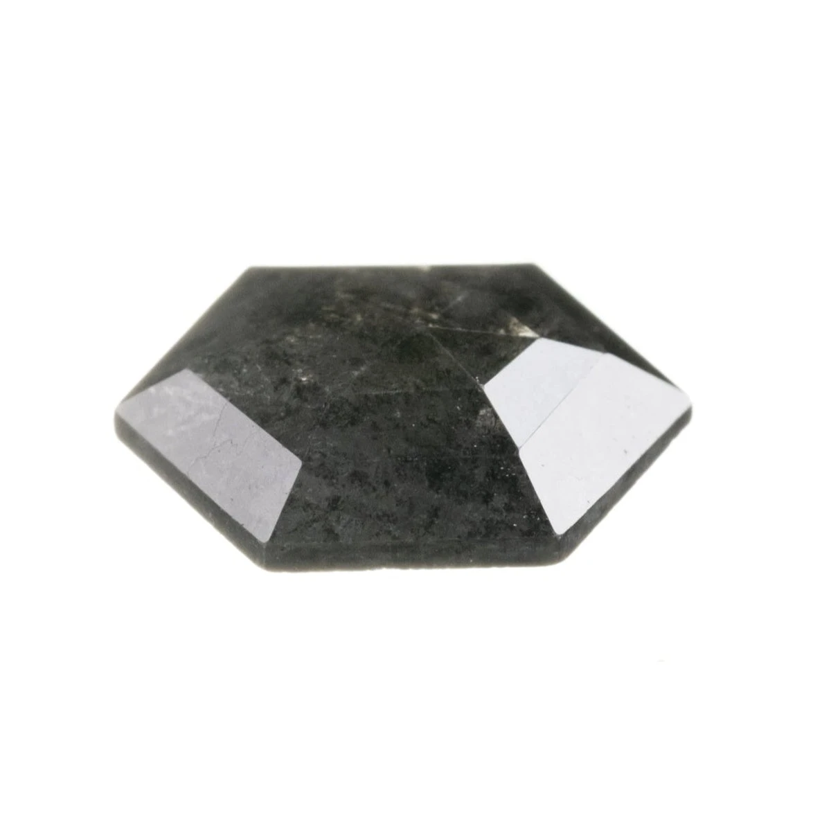 .53 Carat Black Rose Cut Hexagon Diamond 3 .53 Carat Black Rose Cut Hexagon Diamond - Image 3