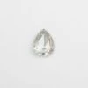 .70 Carat Icy White Diamond, Rose Cut Pear Diamond