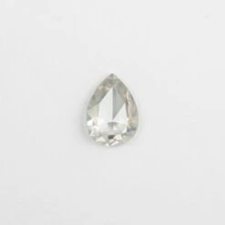 .70 Carat Icy White Diamond, Rose Cut Pear Diamond