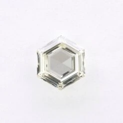 .71 Carat Clear Rose Cut Hexagon Diamond