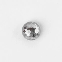 .73 Carat Salt And Pepper Rose Cut Round Diamond