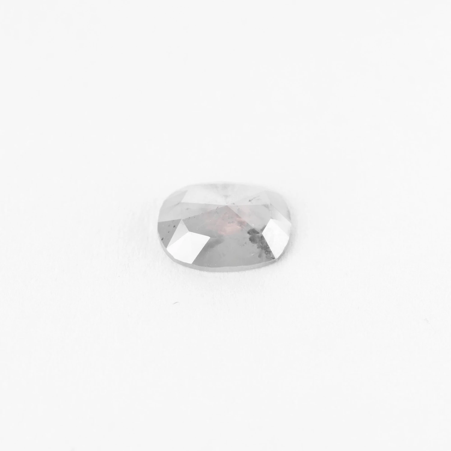 .76 Carat Salt And Pepper Rose Cut Oval Diamond 2 .76 Carat Salt And Pepper Rose Cut Oval Diamond - Image 2