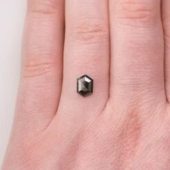 .84 Carat Salt And Pepper Rose Cut Hexagon Diamond 11 .84 Carat Salt And Pepper Rose Cut Hexagon Diamond -Point No Point Studio Store 0.84 535 7 9a598e40 2793 4ce9 8498 38a53739b404