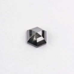 .89 Carat Salt And Pepper Rose Cut Hexagon Diamond -Point No Point Studio Store 0.89 550 6 b8b35163 33cc 4c11 9ae9 3c6023862411