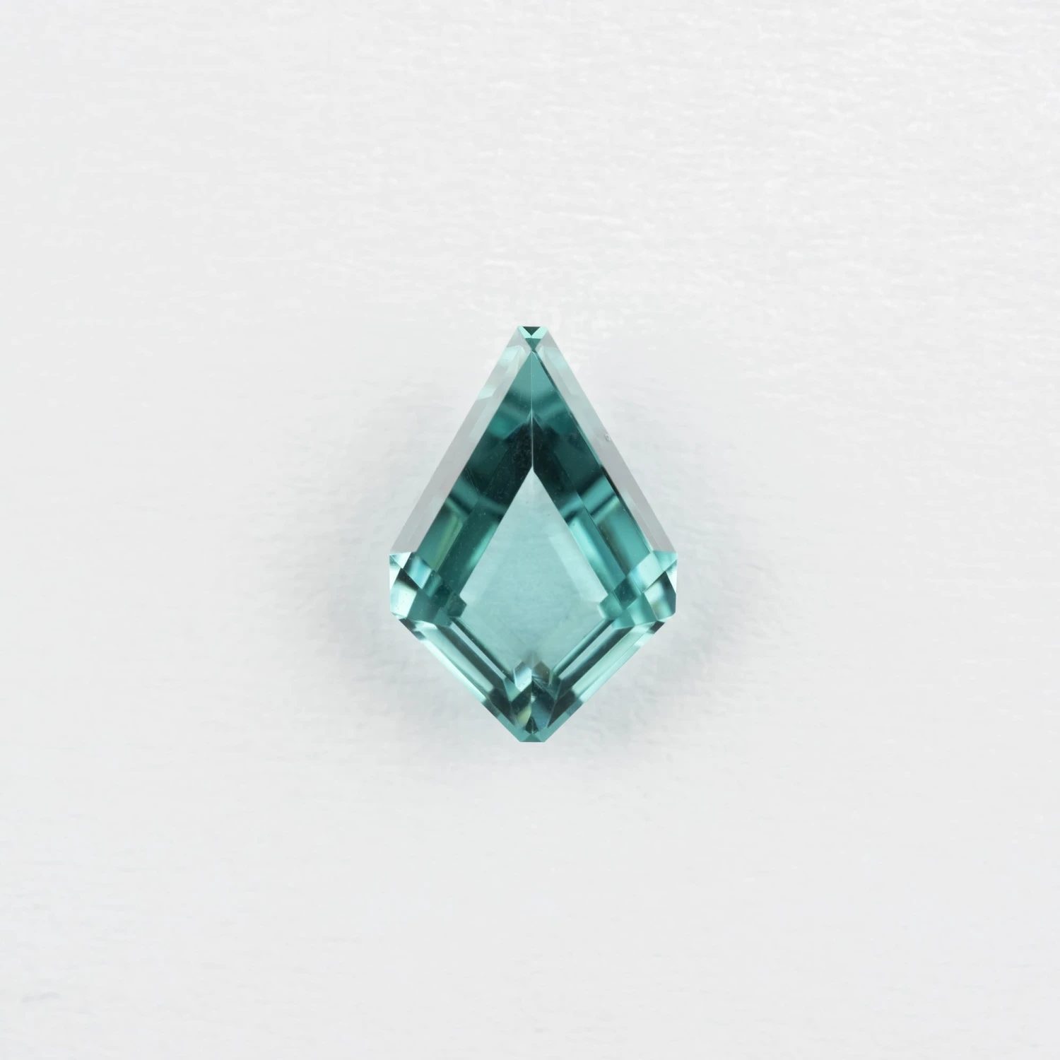 .91 Carat Light Blue Teal Double Cut Kite Tourmaline 1 .91 Carat Light Blue Teal Double Cut Kite Tourmaline