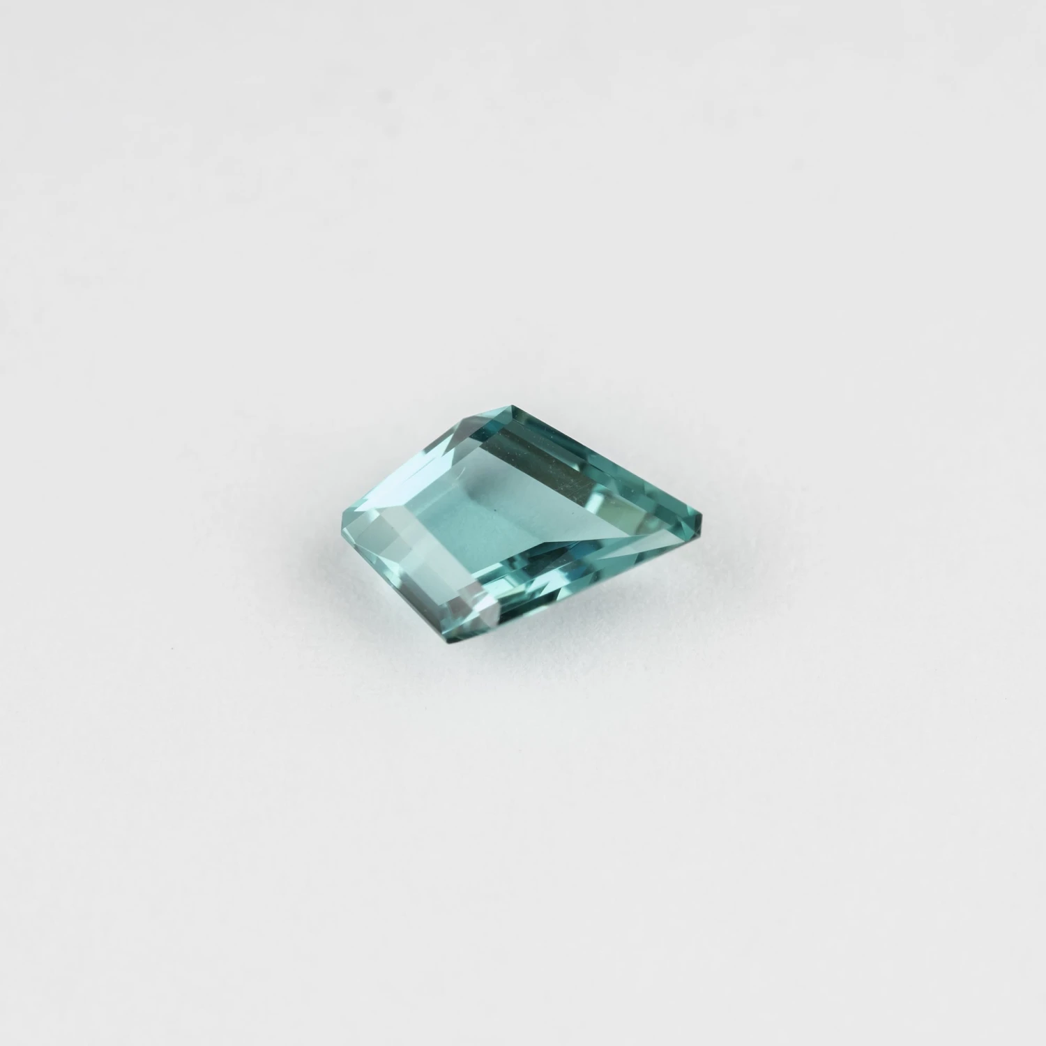.91 Carat Light Blue Teal Double Cut Kite Tourmaline 3 .91 Carat Light Blue Teal Double Cut Kite Tourmaline - Image 3