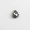.95 Carat Salt And Pepper Rose Cut Pear Diamond