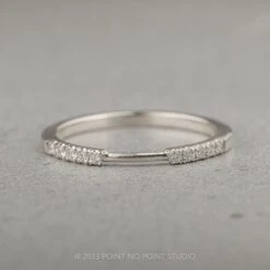 5 Diamond Harper Cuff, 14k White Gold