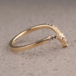 Ombre Diamond Wedding Band, Robin Setting, 14K Yellow Gold 27 Ombre Diamond Wedding Band, Robin Setting, 14K Yellow Gold -Point No Point Studio Store 02142023A 3
