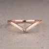 Vintage Vivian Wedding Band, 14k Rose Gold