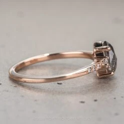 .96 Carat Salt And Pepper Pear Diamond Engagement Ring, Eliza Setting, 14K Rose Gold 12 .96 Carat Salt And Pepper Pear Diamond Engagement Ring, Eliza Setting, 14K Rose Gold -Point No Point Studio Store 03282022F 3 ae9eeb25 a91d 4410 9ee0 948d17c4ebe8