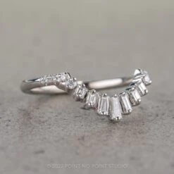 Baguette And Round Diamond Wedding Band, Gretchen Setting, Platinum -Point No Point Studio Store 04262022C 2 8769cf05 ce8c 41ac 94ca 65fba4a3c1f2