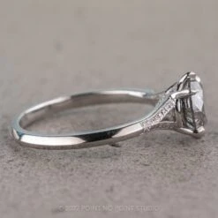 2.13 Carat Salt And Pepper Diamond Engagement Ring, Mackenzie Setting, Platinum -Point No Point Studio Store 04272022N 4 0766ea26 99ce 43d3 b288 0ff531218293