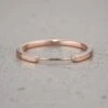 Harper Cuff Wedding Band, 14k Rose Gold