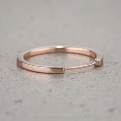 Harper Cuff Wedding Band, 14k Rose Gold 12 Harper Cuff Wedding Band, 14k Rose Gold -Point No Point Studio Store 04282022J 2