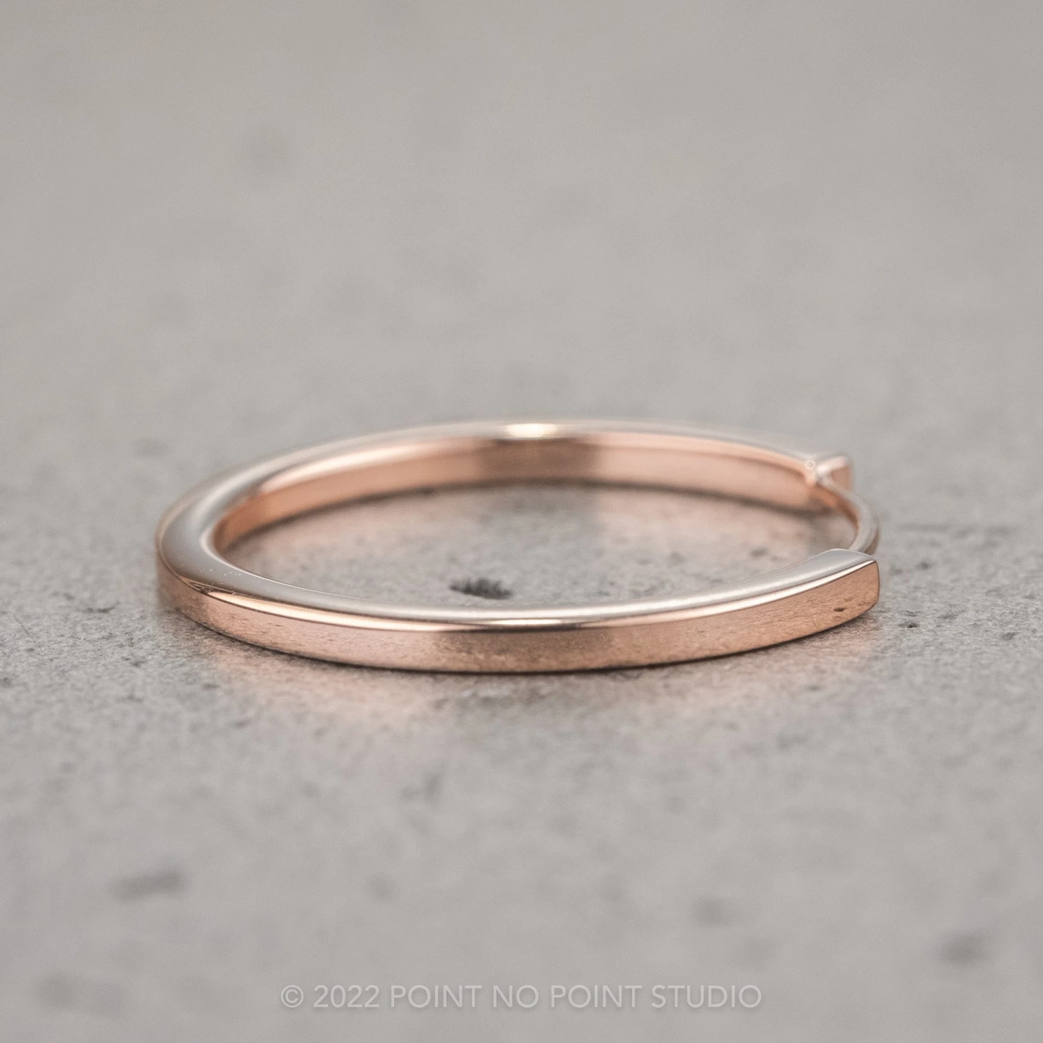 Harper Cuff Wedding Band, 14k Rose Gold 7 Harper Cuff Wedding Band, 14k Rose Gold - Image 7