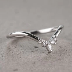 Marquise Diamond Freya Band, 14K White Gold -Point No Point Studio Store 05062022J 2 1033a244 cfcb 4f7f 8c9a 68be6e961f3f