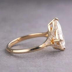 1.34 Carat White Kite Moissanite Engagement Ring, Mackenzie Setting, 14K Yellow Gold -Point No Point Studio Store 05102022Ab 2 dc70384a c1b3 41ce be12 883a412182cc