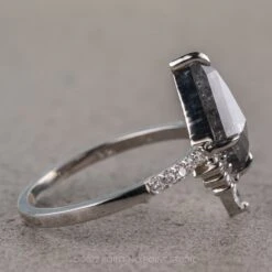 1.50 Carat Black Speckled Kite Diamond Engagement Ring, Avaline Setting, Platinum 14 1.50 Carat Black Speckled Kite Diamond Engagement Ring, Avaline Setting, Platinum -Point No Point Studio Store 06022022C 3 458be8be 6586 4b76 850b b5236d7fdbf4