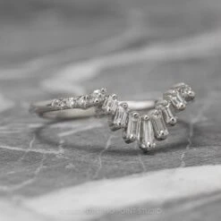 Baguette And Round Diamond Wedding Band, Gretchen Setting, Platinum -Point No Point Studio Store 09082020WBWG 2 fb42ba6d 0aee 44c5 b6fc 718c9f3eb141