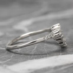 Baguette And Round Diamond Wedding Band, Gretchen Setting, Platinum -Point No Point Studio Store 09082020WBWG 3 e2e33a35 79bb 4396 aa72 099b3da94a1a