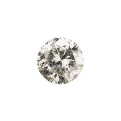 1.01 Carat Salt And Pepper Brilliant Cut Round Diamond
