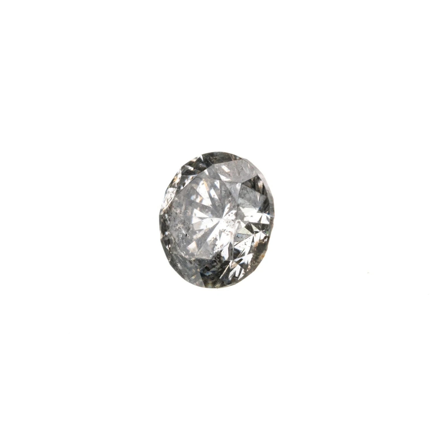 1.01 Carat Salt And Pepper Brilliant Cut Round Diamond 2 1.01 Carat Salt And Pepper Brilliant Cut Round Diamond - Image 2