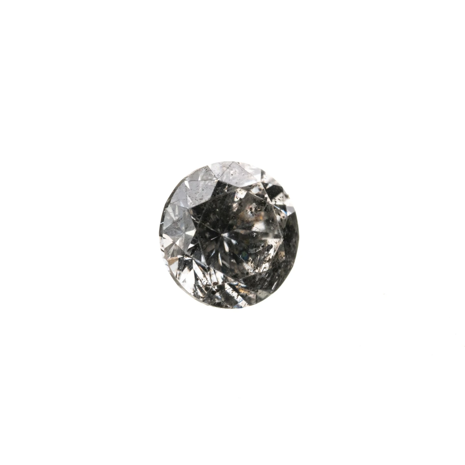 1.01 Carat Salt And Pepper Brilliant Cut Round Diamond 3 1.01 Carat Salt And Pepper Brilliant Cut Round Diamond - Image 3