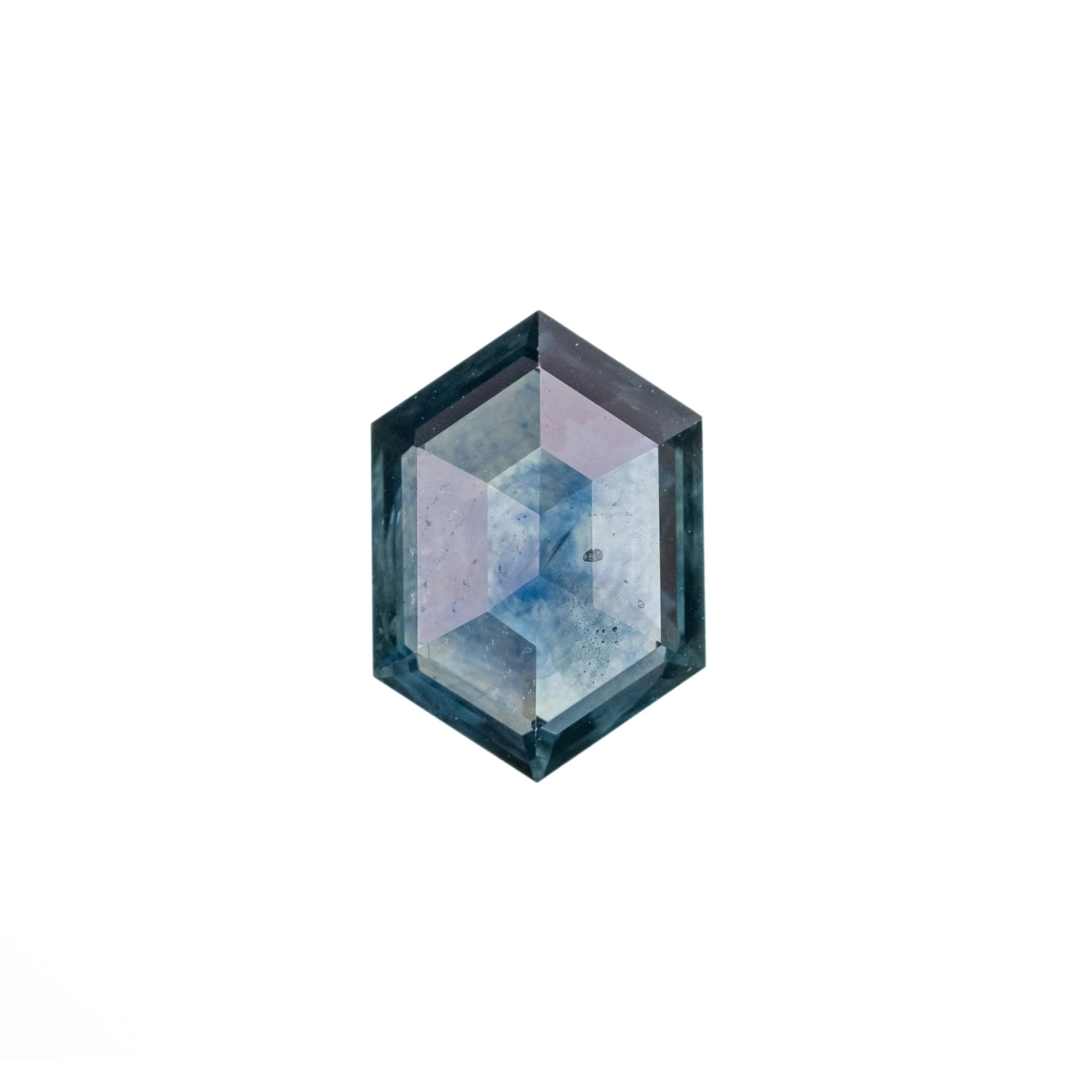 1.01 Carat Blue Rose Cut Hexagon Sapphire 1 1.01 Carat Blue Rose Cut Hexagon Sapphire