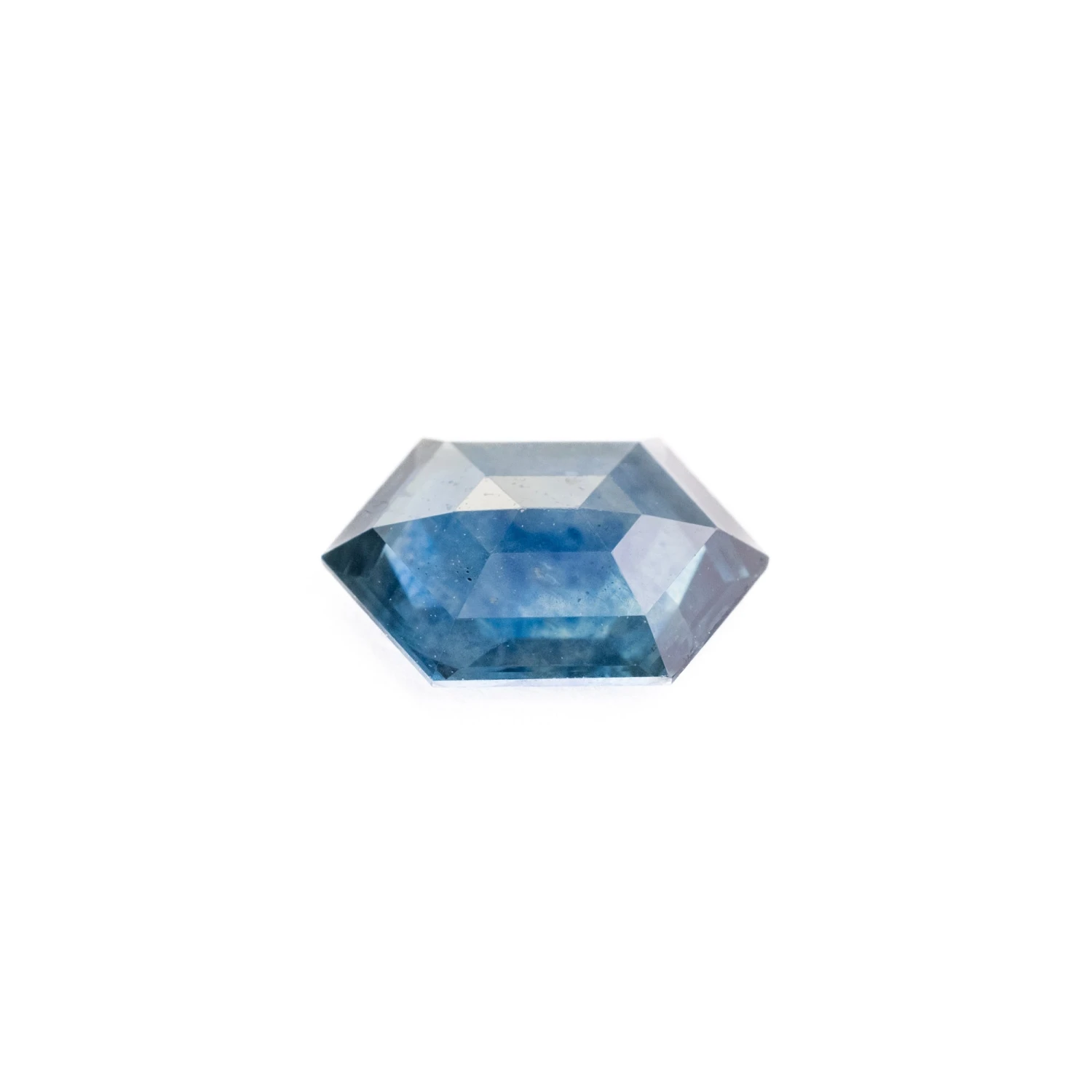 1.01 Carat Blue Rose Cut Hexagon Sapphire 3 1.01 Carat Blue Rose Cut Hexagon Sapphire - Image 3