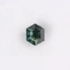 1.04 Carat Teal Brilliant Cut Hexagon Sapphire