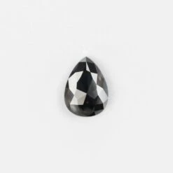 1.04 Carat Black Rose Cut Pear Diamond