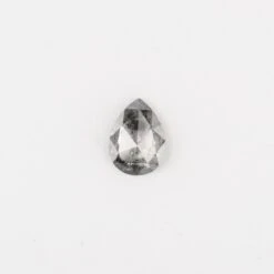 1.06 Carat Salt And Pepper Rose Cut Pear Diamond