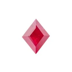 1.06 Carat Deep Red Double Cut Lozenge Ruby