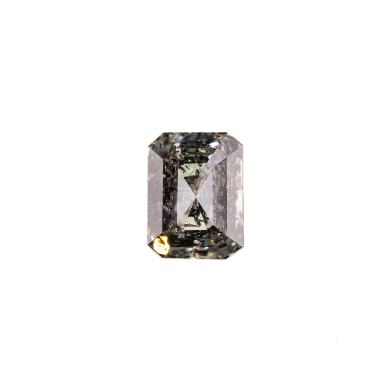 1.14 Carat Salt And Pepper Double Cut Asscher Diamond 4 1.14 Carat Salt And Pepper Double Cut Asscher Diamond - Image 4