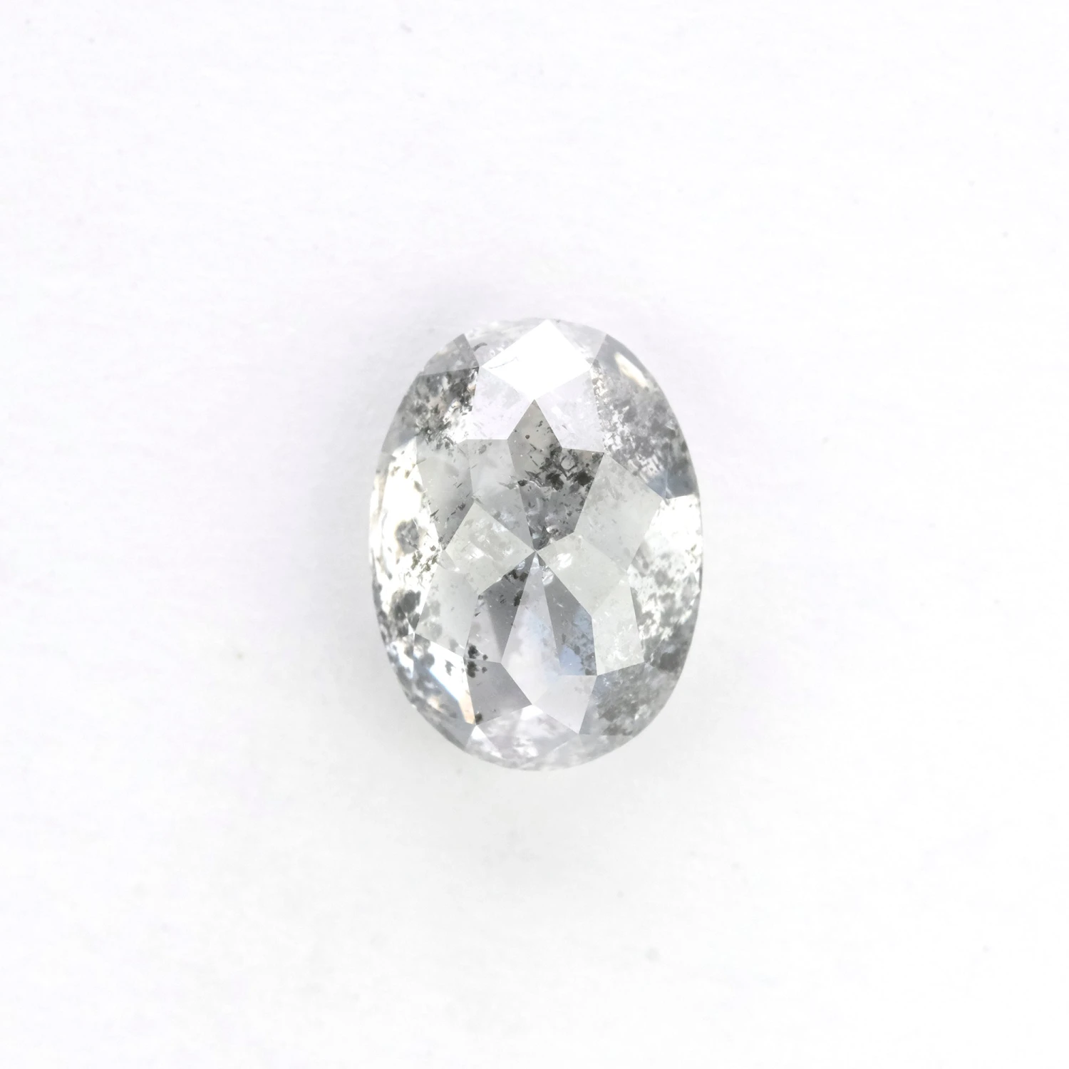 1.15 Carat Salt And Pepper Double Cut Oval Diamond 1 1.15 Carat Salt And Pepper Double Cut Oval Diamond