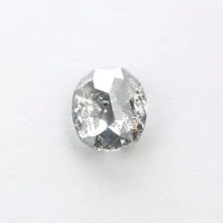 1.15 Carat Salt And Pepper Double Cut Oval Diamond 8 1.15 Carat Salt And Pepper Double Cut Oval Diamond -Point No Point Studio Store 1.15 500 4