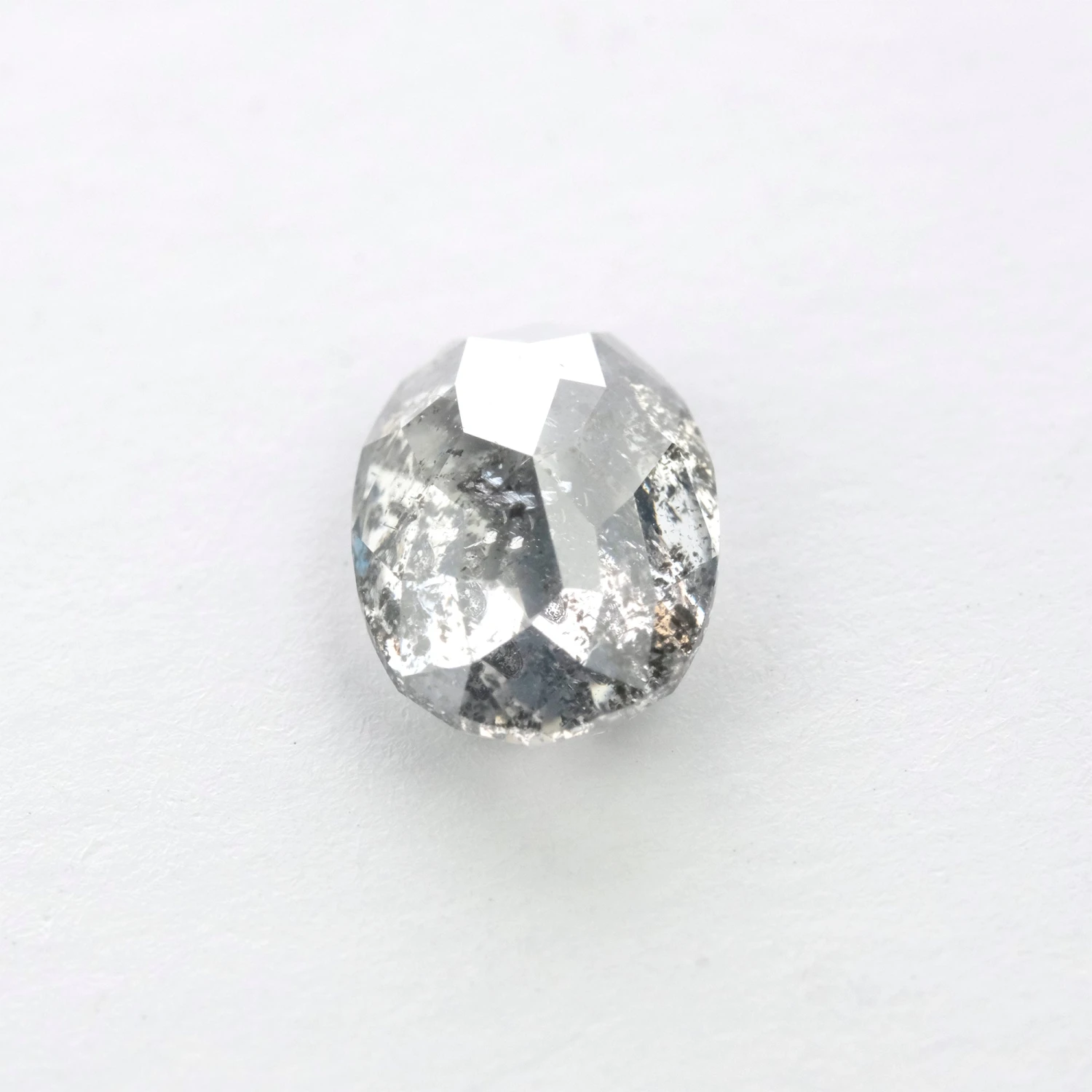 1.15 Carat Salt And Pepper Double Cut Oval Diamond 3 1.15 Carat Salt And Pepper Double Cut Oval Diamond - Image 3