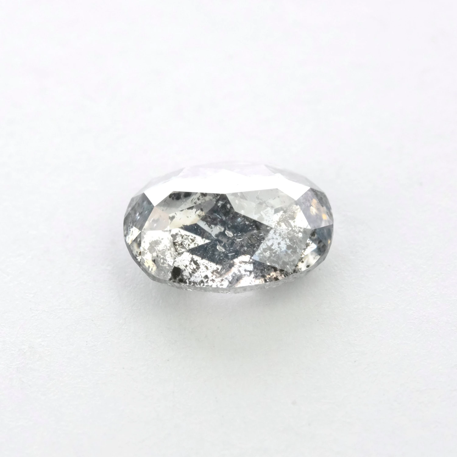 1.15 Carat Salt And Pepper Double Cut Oval Diamond 4 1.15 Carat Salt And Pepper Double Cut Oval Diamond - Image 4