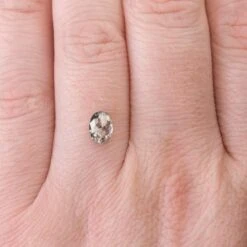 1.15 Carat Salt And Pepper Double Cut Oval Diamond 11 1.15 Carat Salt And Pepper Double Cut Oval Diamond -Point No Point Studio Store 1.15 500 7