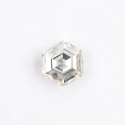 1.21 Carat Clear White Step Cut Hexagon Moissanite