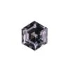 1.30 Carat Dark Grey Brilliant Cut Hexagon Spinel