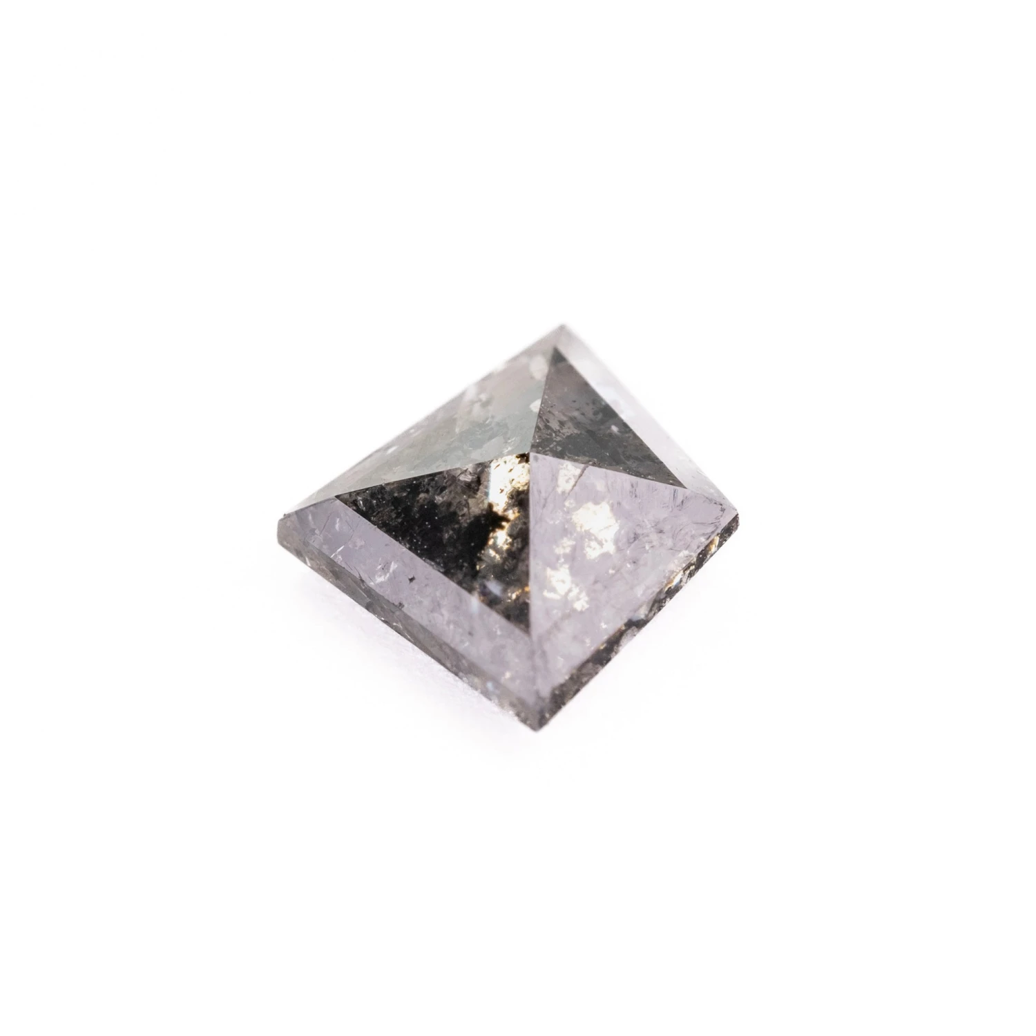 1.35 Carat Dark Salt And Pepper Rose Cut Kite Diamond 2 1.35 Carat Dark Salt And Pepper Rose Cut Kite Diamond - Image 2