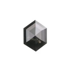 1.37 Carat Black Rose Cut Hexagon Diamond