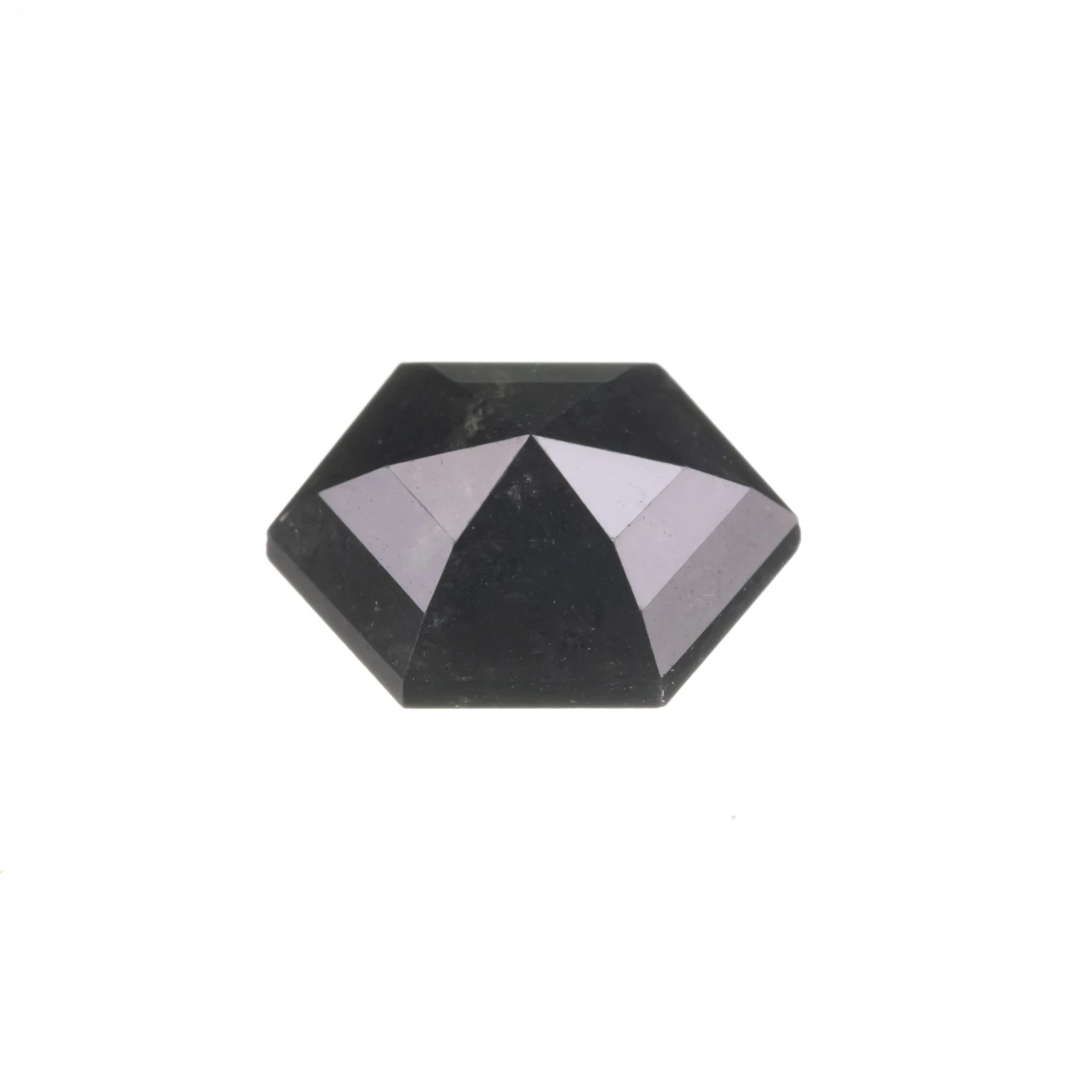 1.37 Carat Black Rose Cut Hexagon Diamond 2 1.37 Carat Black Rose Cut Hexagon Diamond - Image 2