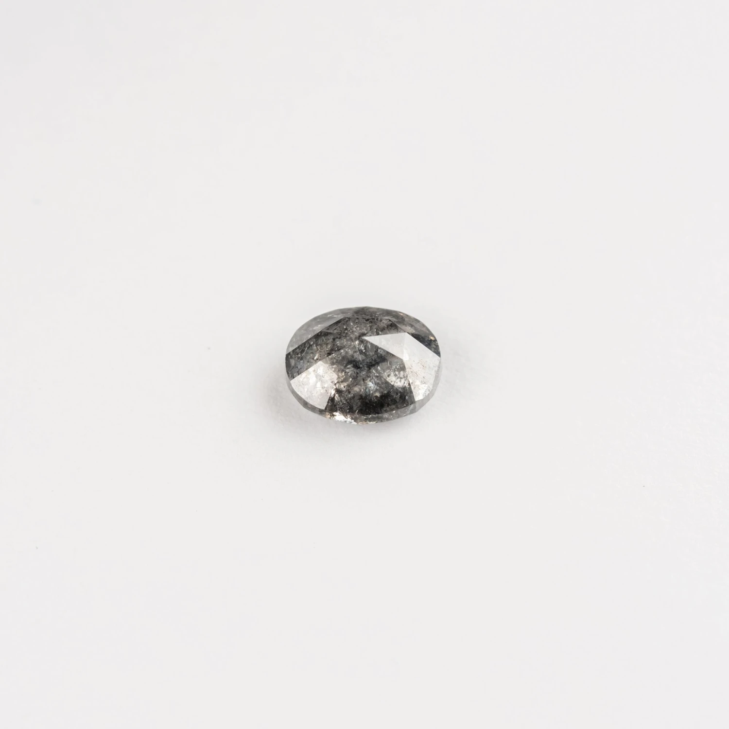 1.41 Carat Salt And Pepper Rose Cut Oval Diamond 3 1.41 Carat Salt And Pepper Rose Cut Oval Diamond - Image 3
