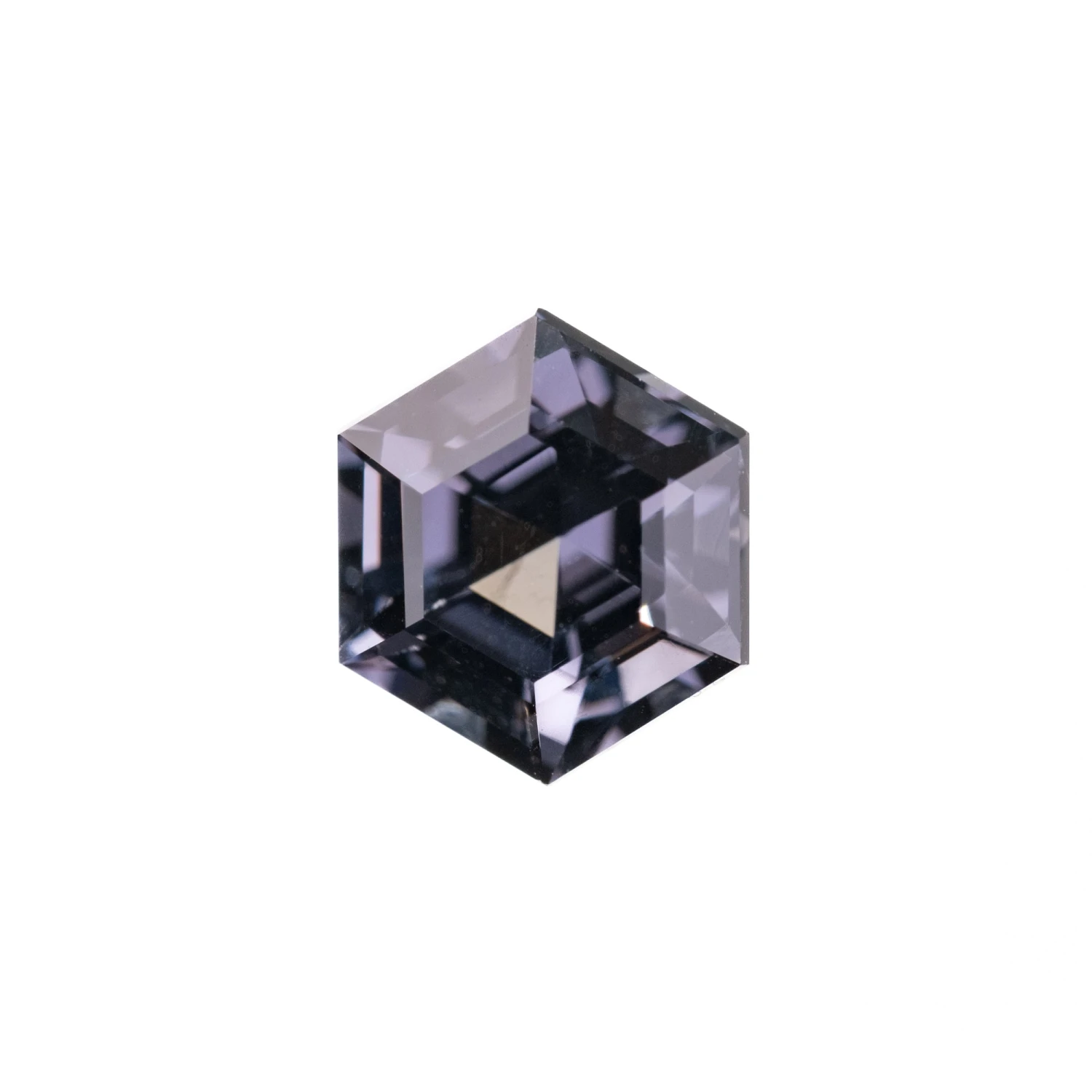 1.44 Carat Dark Grey Brilliant Cut Hexagon Spinel 1 1.44 Carat Dark Grey Brilliant Cut Hexagon Spinel
