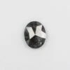 1.45 Carat Black Rose Cut Oval Diamond