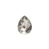 1.47 Carat Salt And Pepper Rose Cut Pear Diamond