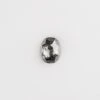 1.59 Carat Salt And Pepper Rose Cut Oval Diamond